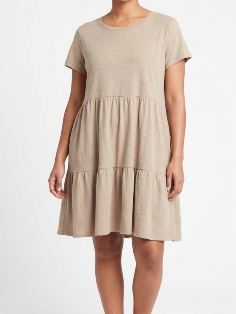 Cotton Tiered T-shirt Dress Size XL